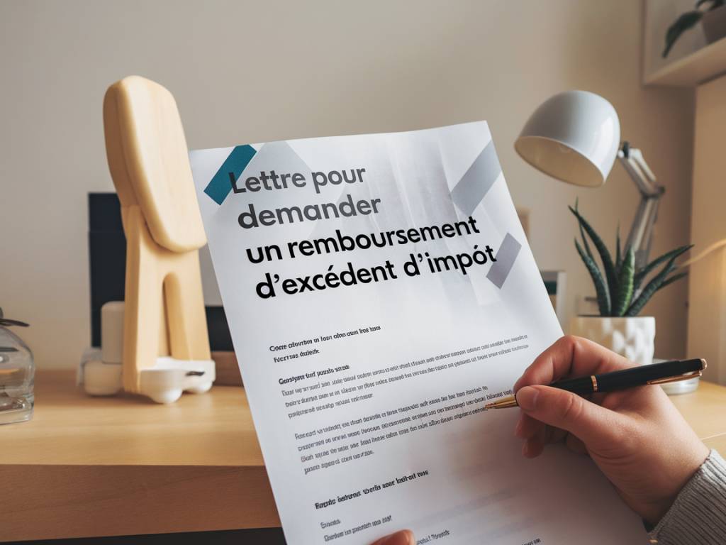 Lettre pour demander un remboursement d'excédent d'impôt : modèle et démarches
